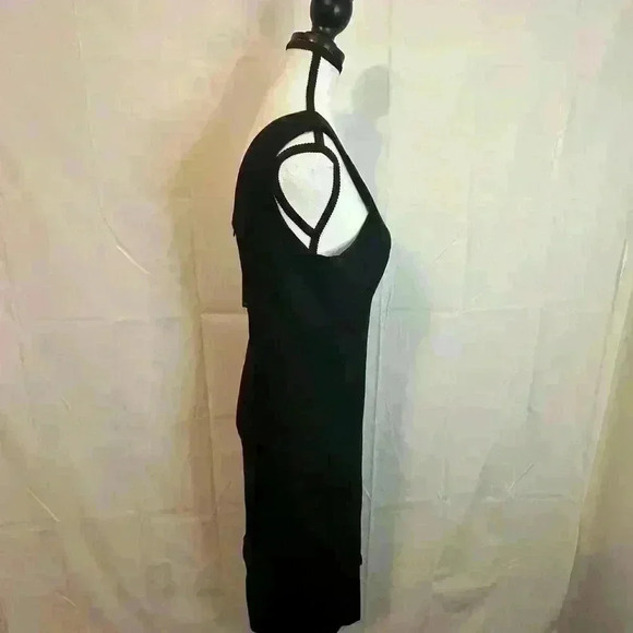 Lulus Good Times Only Black Fitted One-Shoulder Maxi Dress Women's Size M - Picture 4 of 12